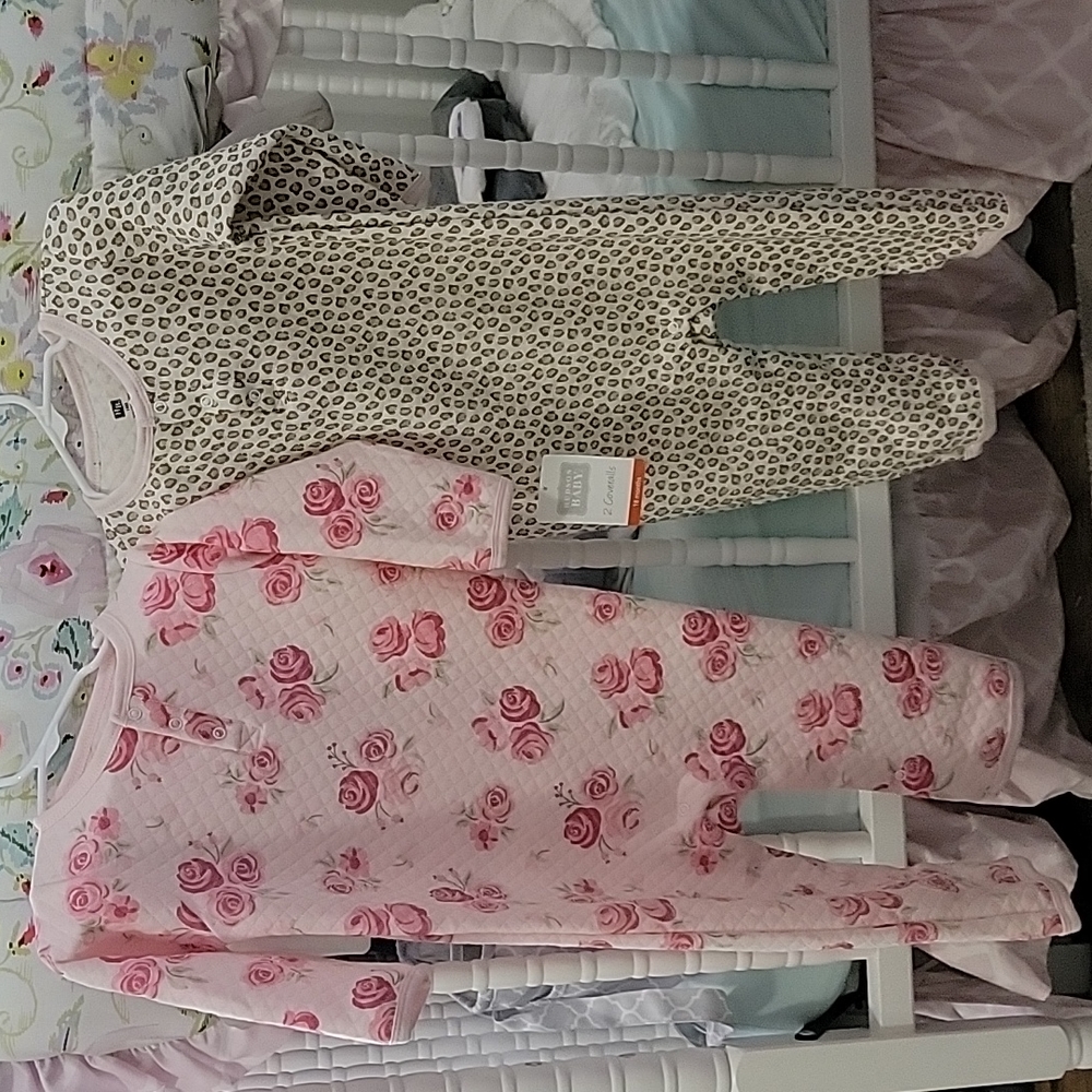 Hudson Baby quilted rompers